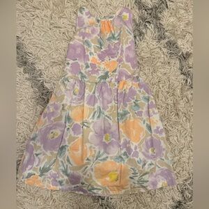 Carter’s floral toddler dress with bow & slight back opening. 5T